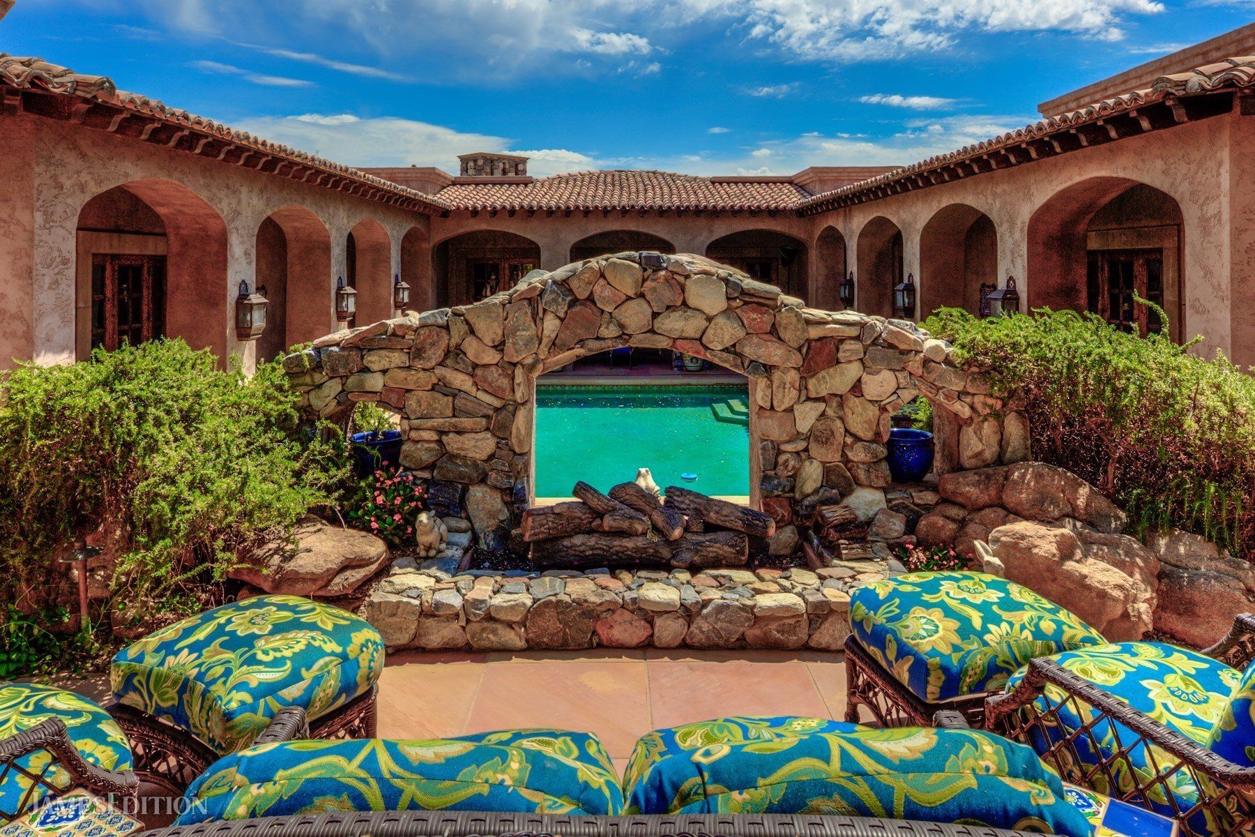 One Of A Kind Spanish Hacienda Estate In Desert in Scottsdale, AZ