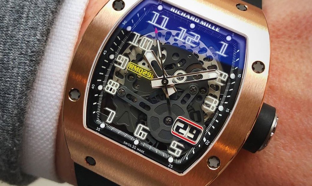 Richard Mille NEW RM 029 Rose Gold Automatic Mens Watch