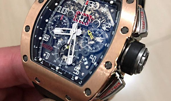 Richard Mille 2015 USED 'Felipe Massa' RM 011 Rose Gold Automatic Mens Watch (10475292)