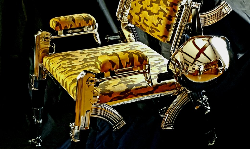 The first design-protected original AK47 chair