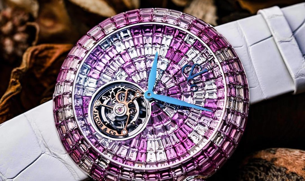 Jacob & Co. 捷克豹 [NEW] Brilliant Flying Tourbillon Pink Camouflage BT543.30.CP.CP.B
