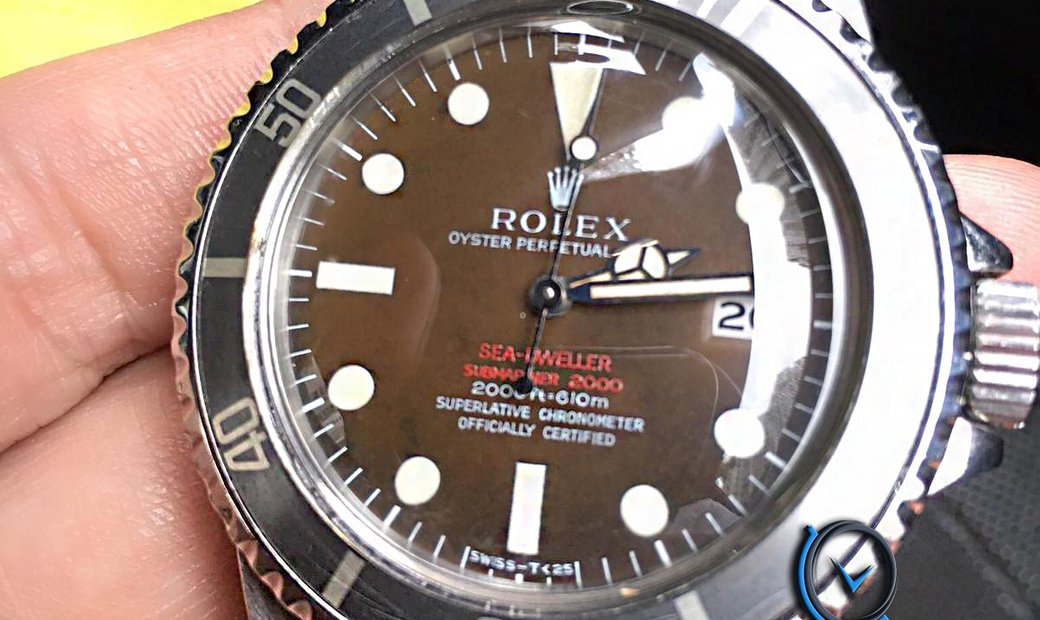 Rolex [RARE] Double Red Sea-Dweller 1665 MK2 1.7m Serial Tropical Dial Mint Condition Watch