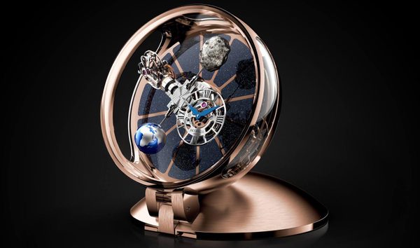 JACOB & CO. 捷克豹 NEW ASTRONOMIA TABLECLOCK TOURBILLON GOLD AT900.16.AV.MT.A (Retail:CHF 170’000) (10496029)