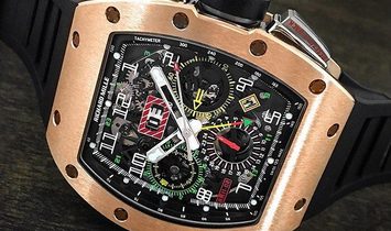 Richard Mille [NEW] RM 11-02 Rose Gold GMT Flyback Chronograph Dual Time Zone