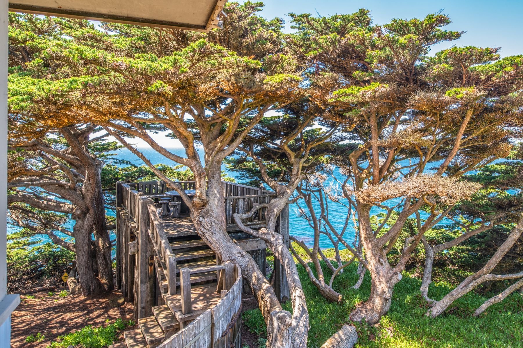 Iconic "Bixby House" At Bixby Bridge in Carmel, CA, United States for