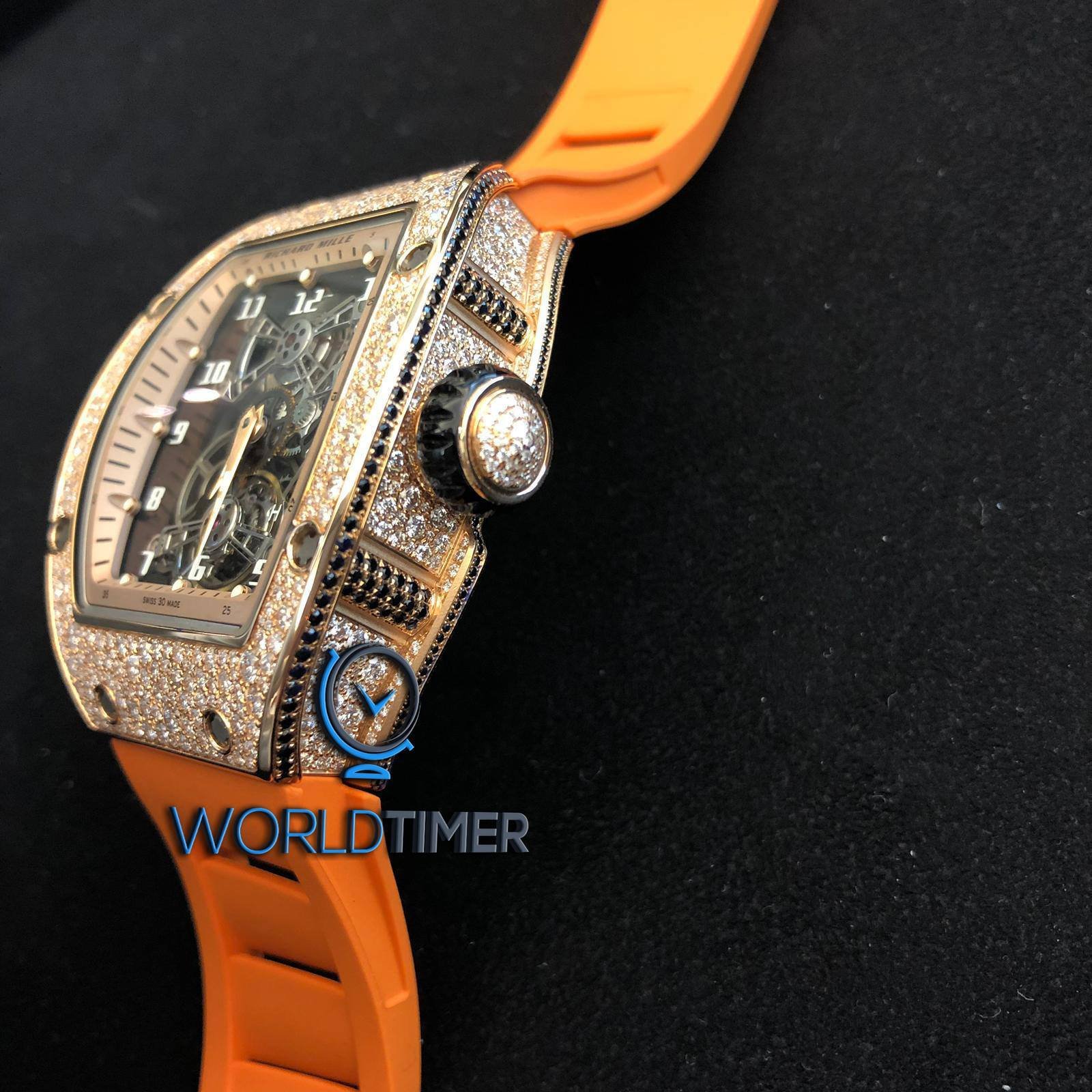 Richard Mille NEW RM 17-01 Rose Gold Full Set Diamonds in Mong Kok, Hong Kong for sale (10533261)