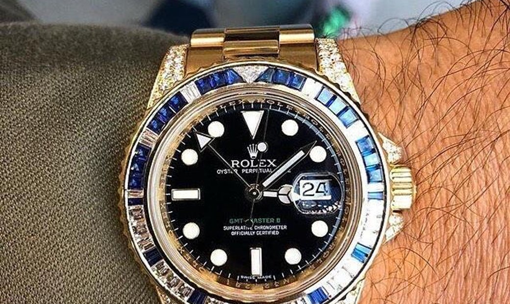 Rolex [NEW] GMT-MASTER II Black Dial Yellow Gold 116758SA