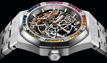 Audemars Piguet Frosted Gold “Snow Rainbow” Double Balance Wheel Openworked 15468BC