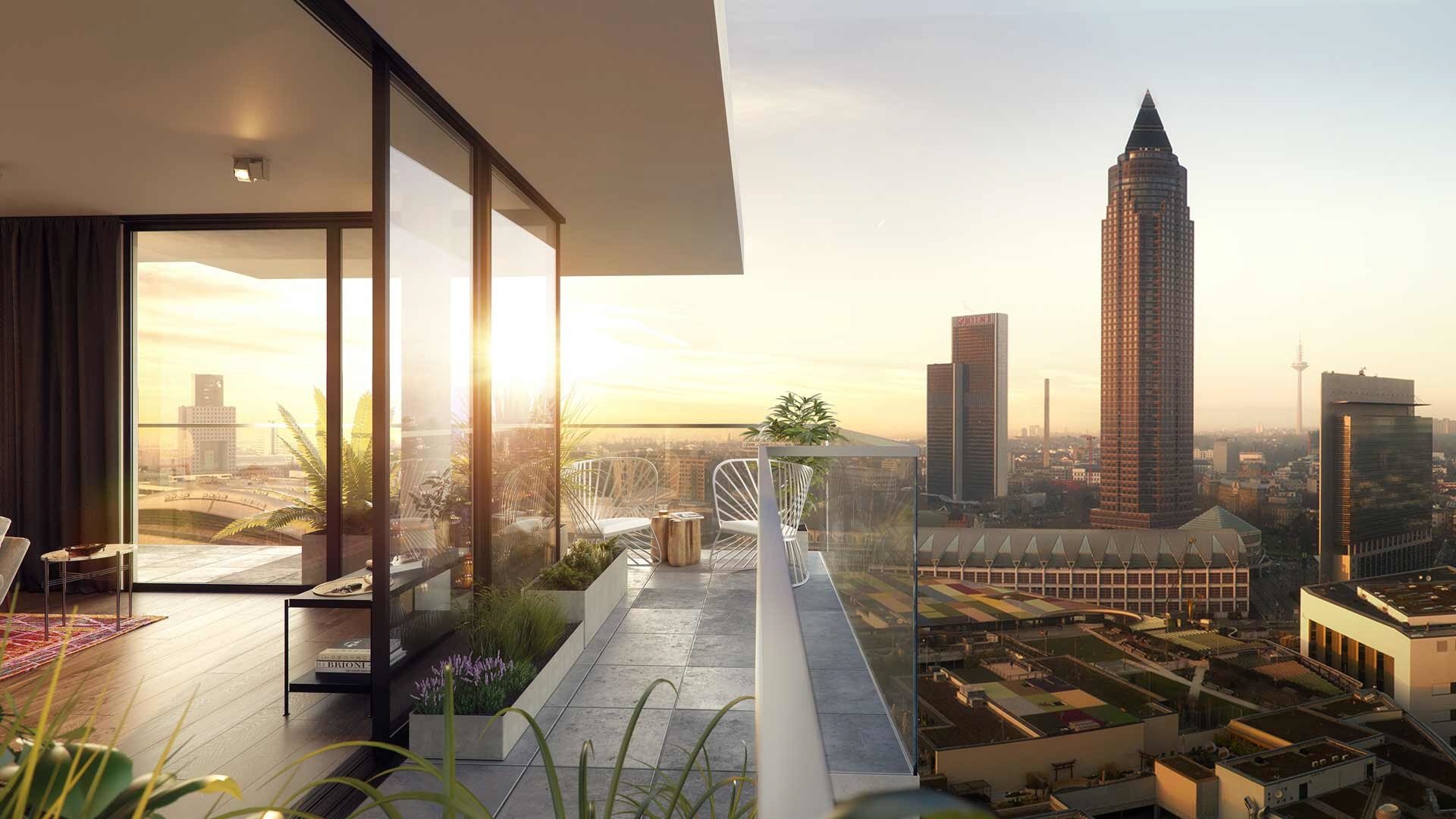 2room apartment with stunning view over the rooftops of in Frankfurt, Germany for sale (10557509)