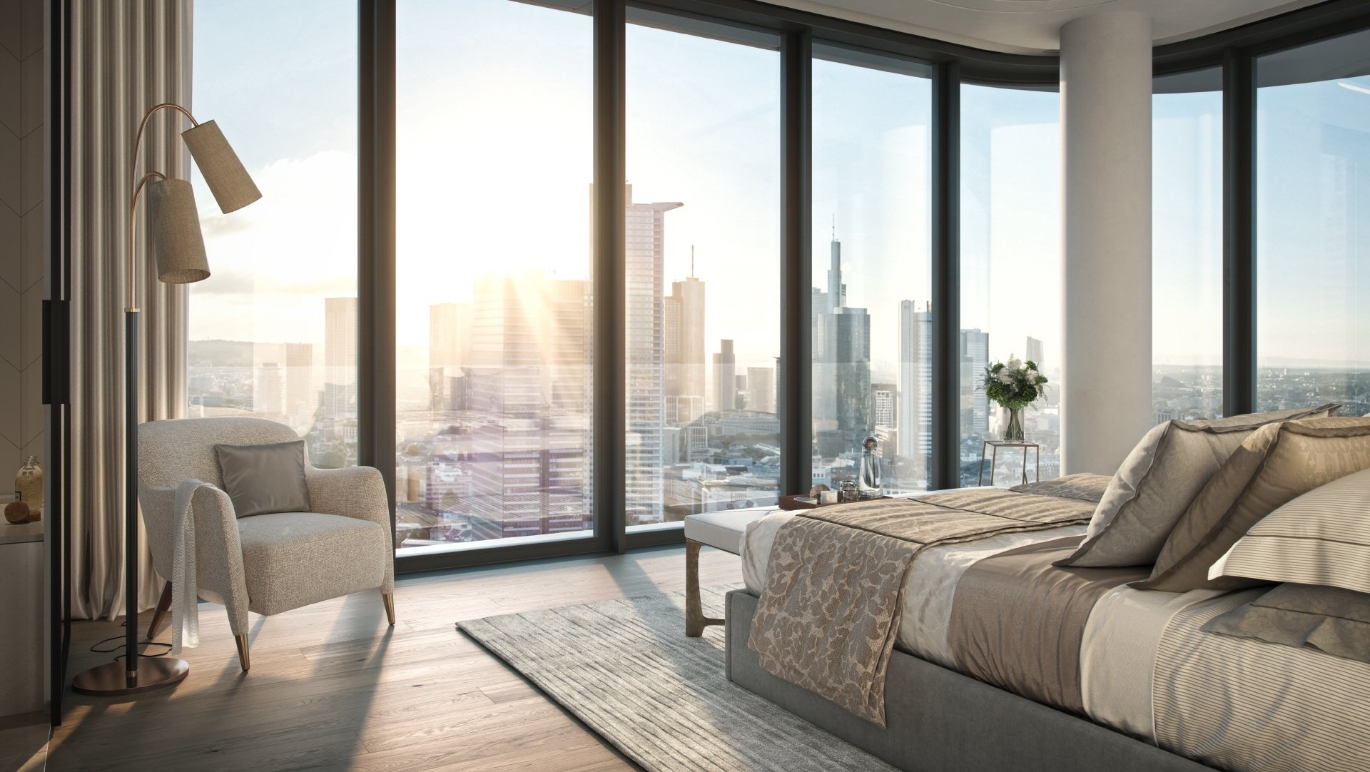 Stunning penthouse in Europe s tallest residential tower in Frankfurt, Germany for sale (10557494)