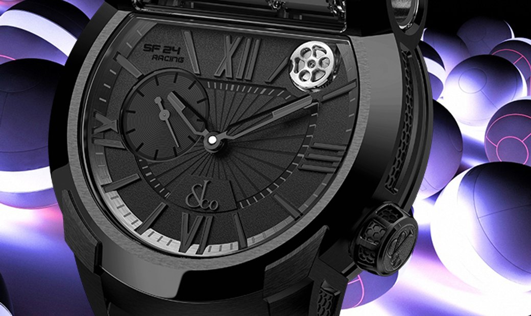 Jacob & Co. 捷克豹 EPIC SF24 Black DLC Titanium ES101.21.NS.YK.A (Retail:HK$696,800)
