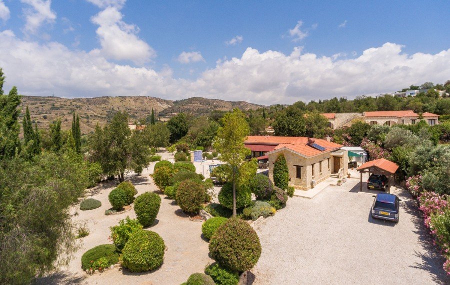 Outstanding 4 Bd Stone Bungalow For Sale In Giolou, Paphos, Cyprus For