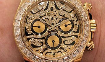 Rolex Daytona 116588TBR “EYE OF THE TIGER” Yellow Gold Diamond Watch