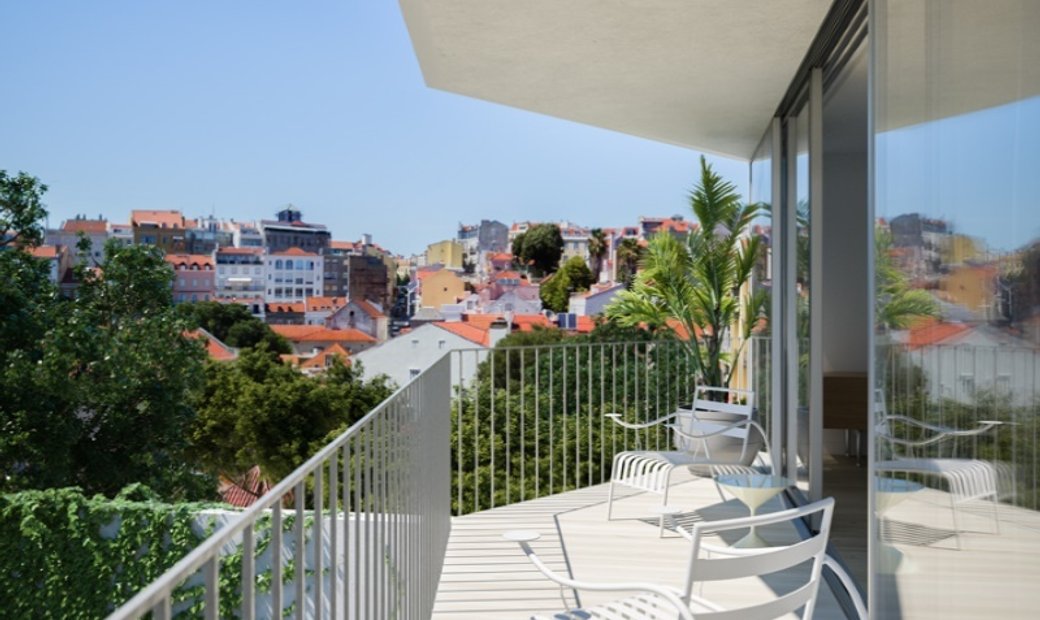 Four Bedroom Apartment In Private Condo In Historic Area In Lisbon