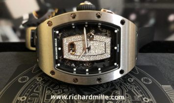 Richard Mille [NEW] RM 037 Titanium Diamond Centered Dial Automatic Ladies Watch