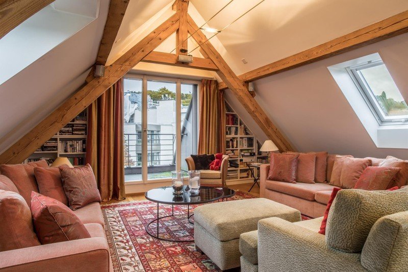 7room duplex apartment with lake and city view in Zurich in Zurich