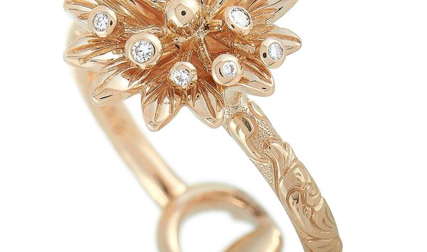 Gucci Gucci Flora 18K Rose Gold Diamond Ring (10746346)