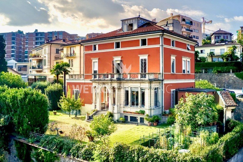 Elegant, historic villa in Lugano overlooking Lake Lugano in Lugano