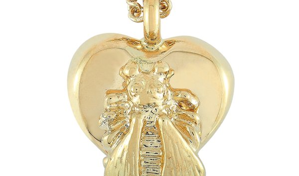 Gucci Gucci Le Marché des Merveilles 18K Yellow Gold Bee Motif Necklace (10749722)