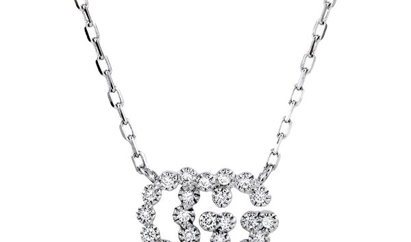 Gucci Gucci GG Running 18K White Gold Diamond Necklace (10749713)