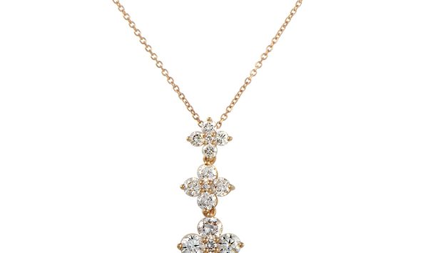 LB Exclusive LB Exclusive 18K Rose Gold 1.30ct Diamond Pendant Necklace (10770185)