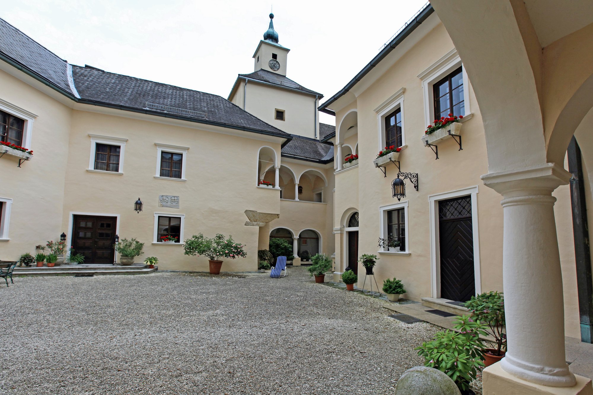 Castle in Carinthia near the lake in Wolfsberg im Schwarzautal, Austria