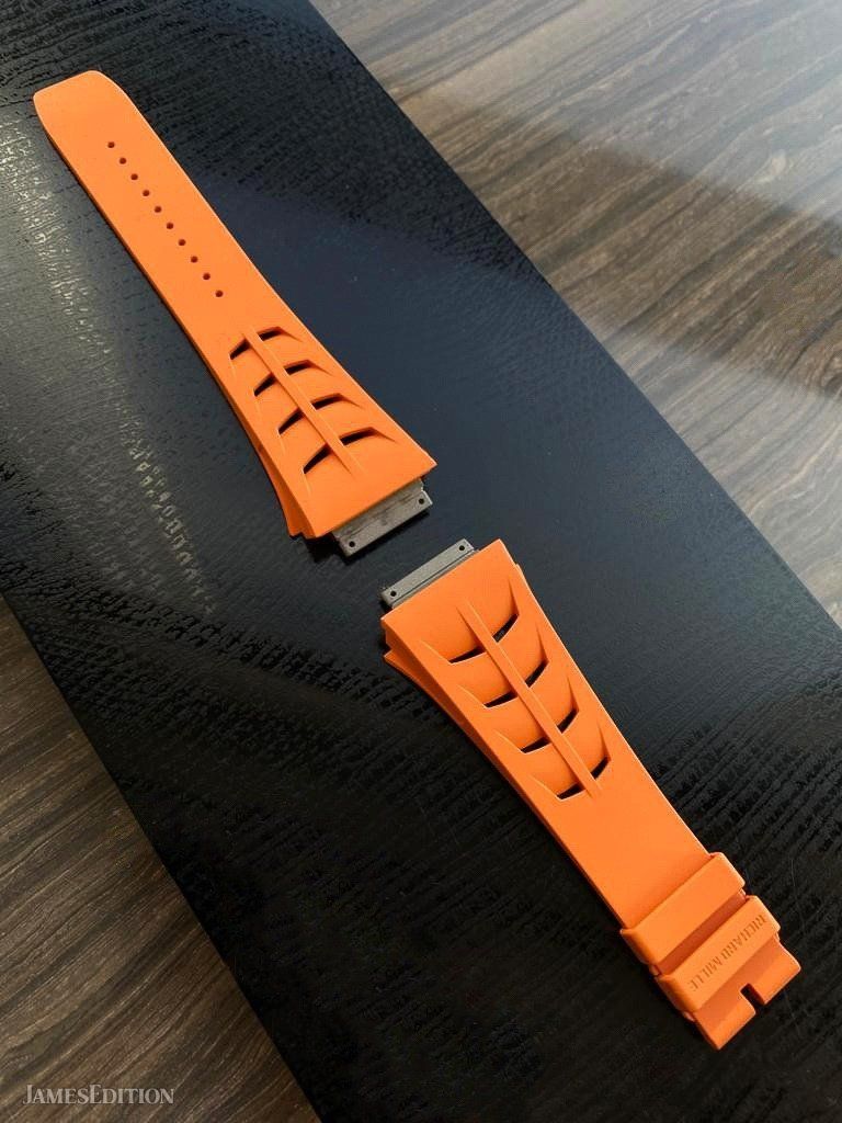 Richard Mille Rm 11 03 Medium Vented Orange Watch Band For Sale (10798037)