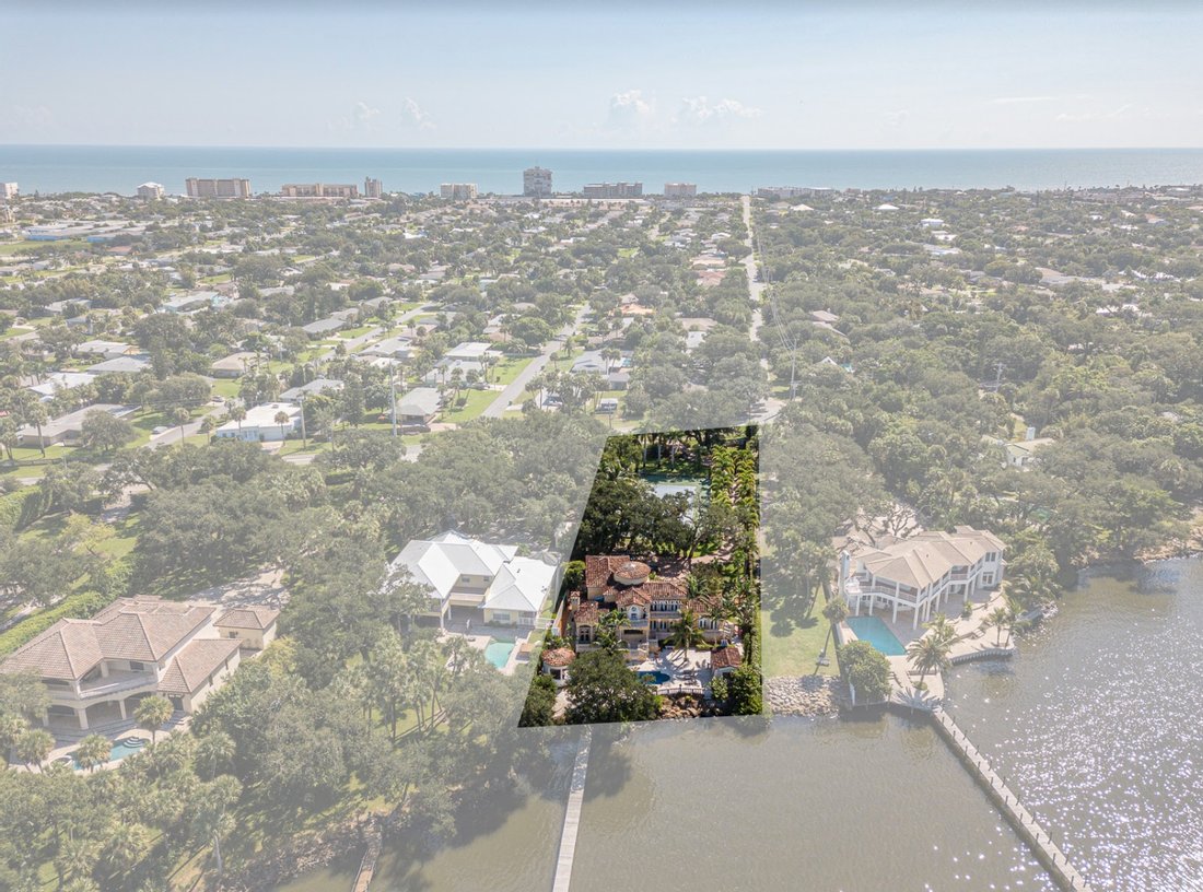 Villa Rotonda, European Riverfront In Indialantic, Florida, United