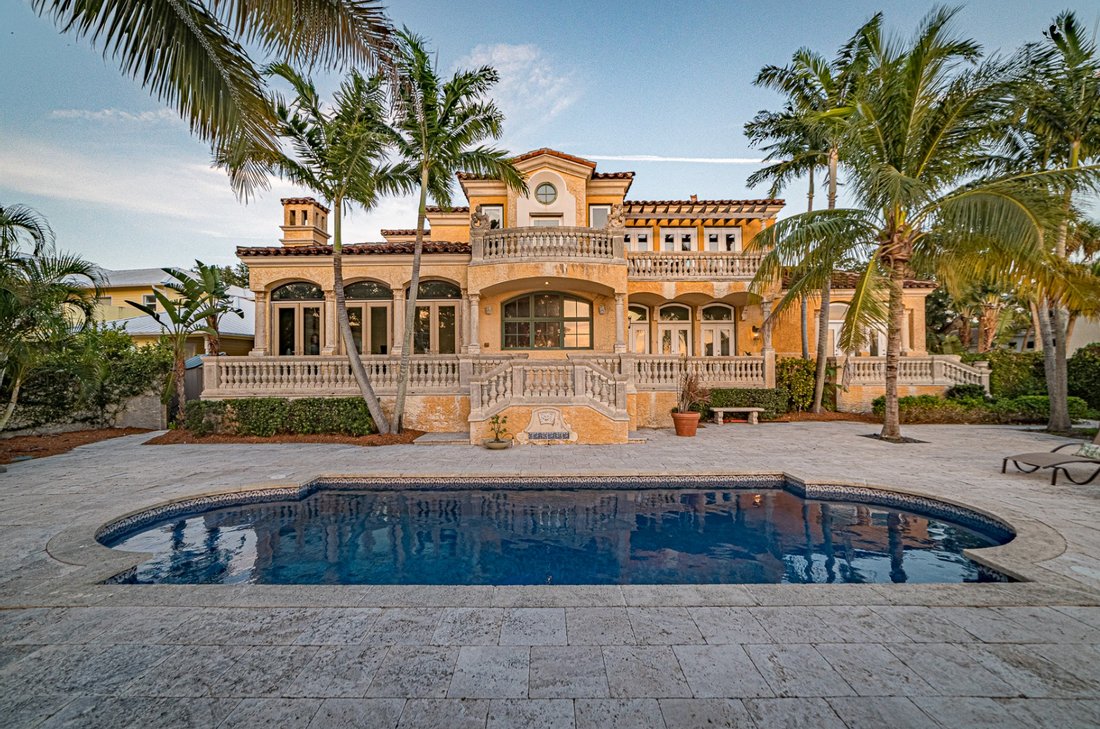 Villa Rotonda, European Riverfront In Indialantic, Florida, United