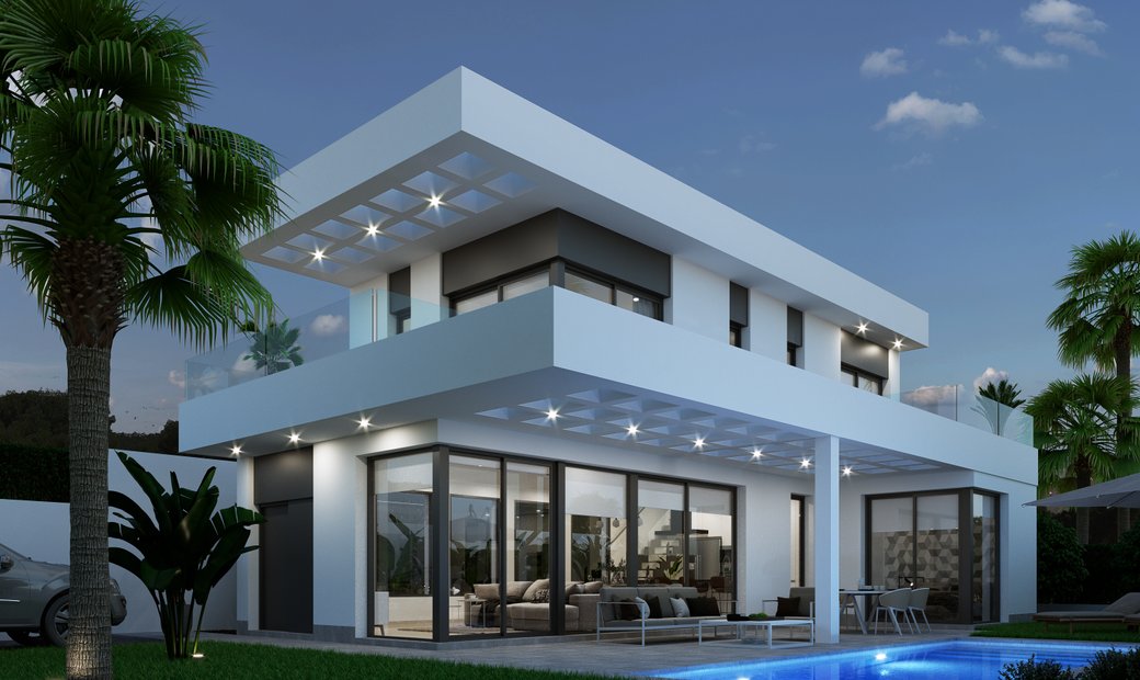 Nuevas Villas De Lujo En Sierra Cortina, Finestrat. En Alicante, España Nuevas Villas De Lujo En Sierra Cortina, Finestrat. En Alicante, España