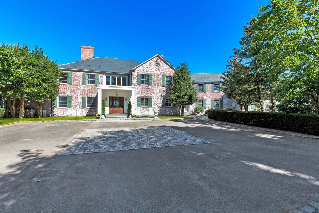 Waterfront 1927 Brick Colonial In Bayville, New York, United