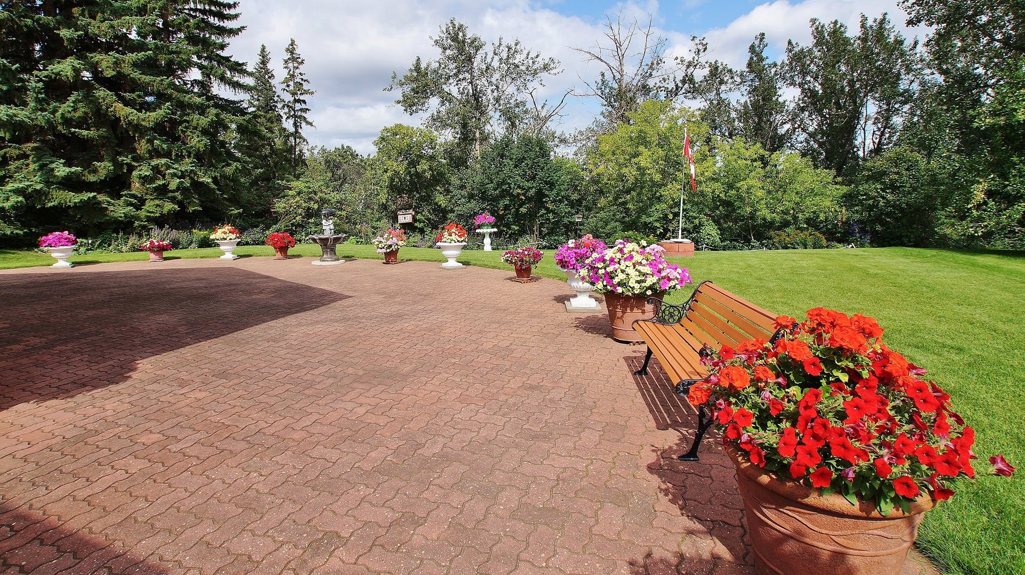 River Valley View from this custom built bungalow in Edmonton, Canada