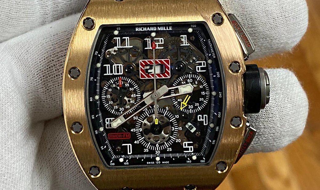 Richard Mille [2011 USED] RM 011 Rose Gold/Titanium Automatic Watch