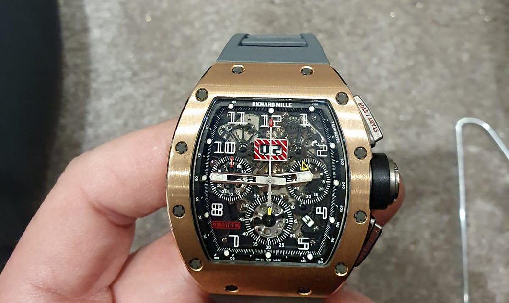 Richard Mille [2012 USED] RM 011 Rose Gold/Titanium Automatic Watch