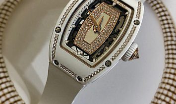 Richard Mille [NEW] RM 07-01 White Ceramic with Gemstones Ladies Watch