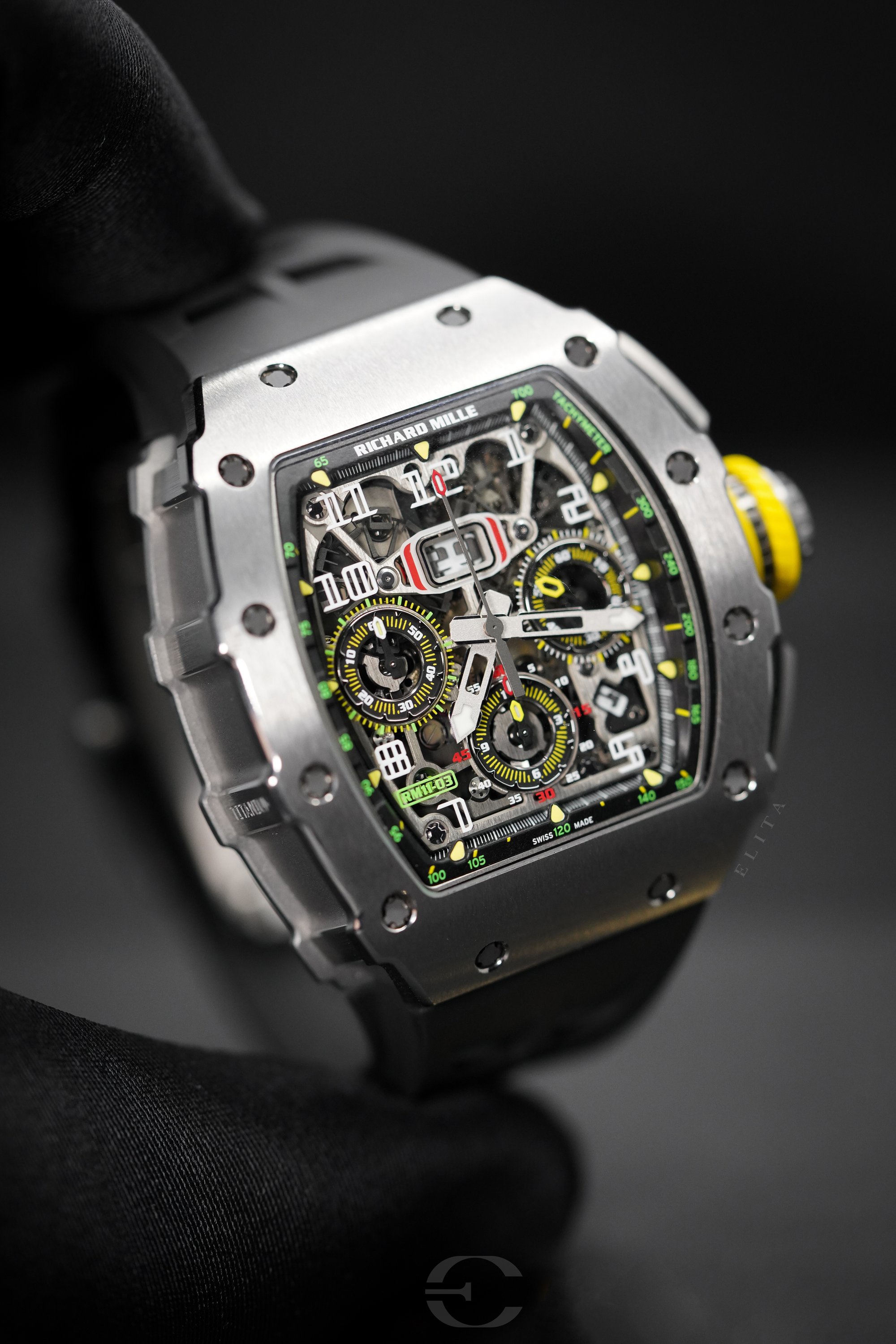 Richard Mille Rm 11 03 Titanium Automatic Flyback Chronograph In