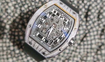 Richard Mille NEW RM 67-01 White Gold Med Set Diamonds Auto Extra Flat