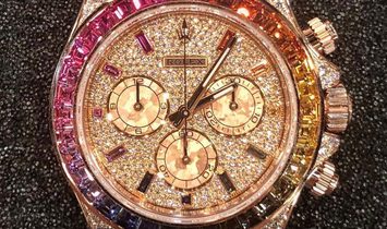 Rolex [NEW] 116595RBOW-0002 Daytona Rainbow Full Pave Diamonds Watch
