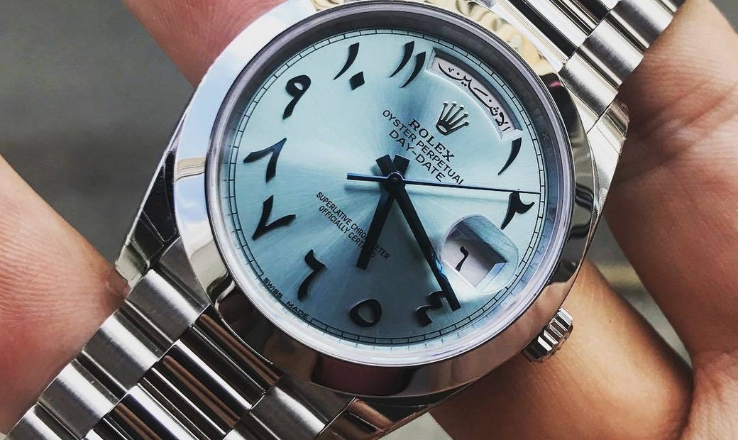 rolex arabic numerals