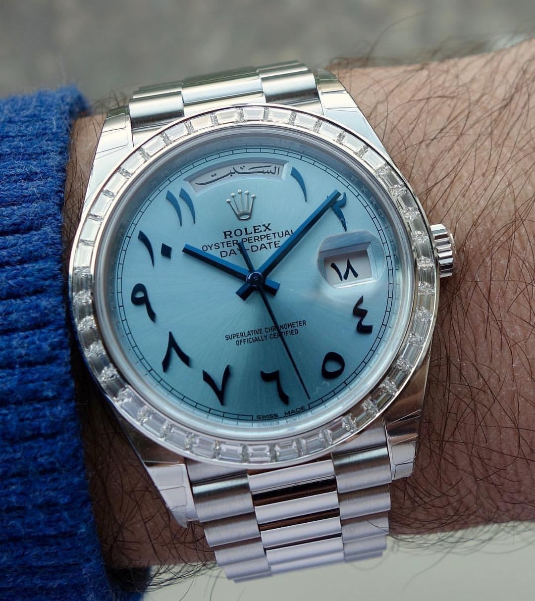 rolex oyster perpetual arabic dial price