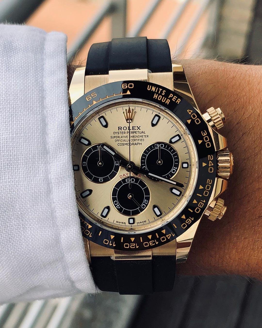 Rolex NEW Daytona 116518LN 余文樂 Champagne 40mm Yellow Gold Watch in Hong Kong for sale (10880957)