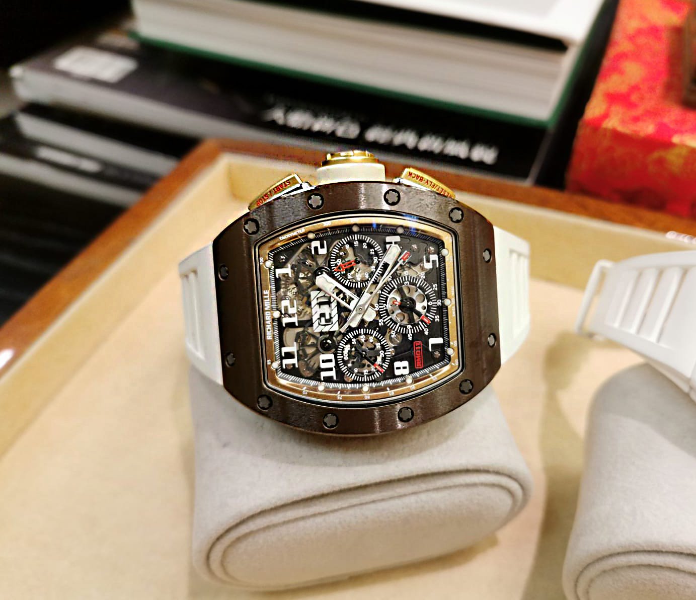 Richard Mille [LIMITED 50 PIECE] RM 011 Asia Boutique Brown Ceramic in ...
