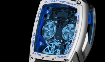 Jacob & Co. 捷克豹 [NEW MODEL] Bugatti Chiron Blue 16 Cylinder Tourbillon