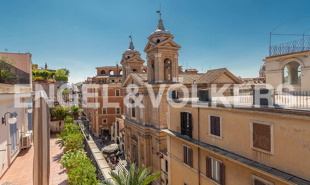 Delightful Penthouse Just A Few Steps From Piazza Di Spagna In Rome Italy For Sale