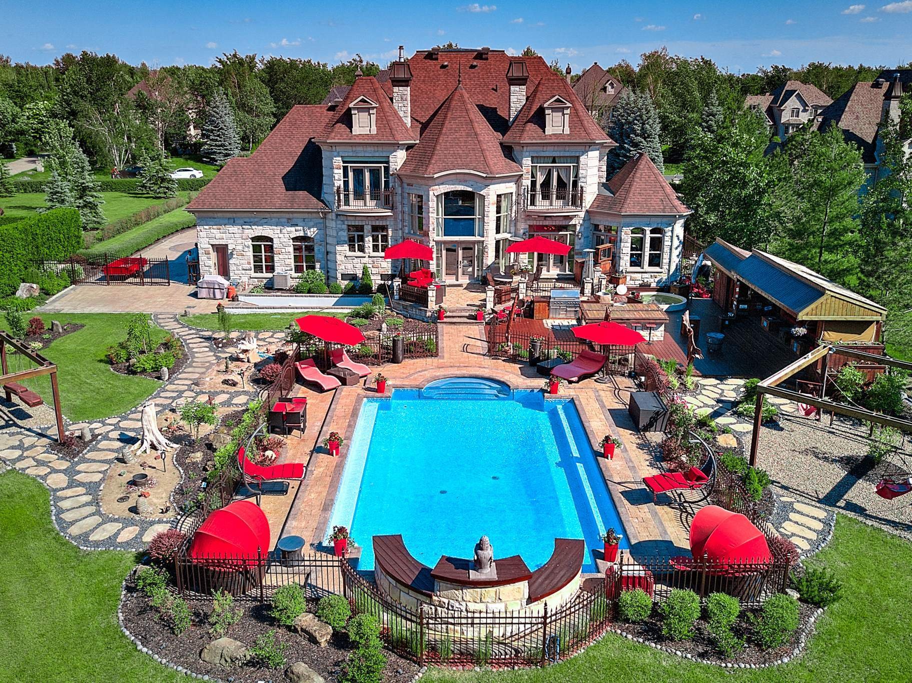 Castelesque Home with Stunning Garden in Boucherville, Canada for sale