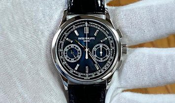 Patek Philippe [NEW] 5170P Complications Chronograph Platinum Blue Dial Watch
