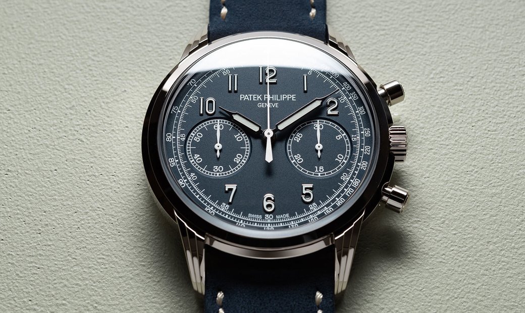 Patek Philippe [NEW] Complications Chronograph 5172G Blue Dial Watch