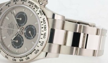 Rolex Daytona Cosmograph 116509-0072 18 Carat White Gold with Steel and Black Dial