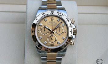Rolex Daytona Cosmograph 116503 Oystersteel and Yellow Gold Champagne Diamond Set Dial 