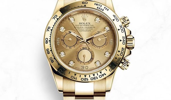 Rolex Daytona Cosmograph 116508-0006 18 Ct Yellow Gold Diamond Set Champagne Coloured Dial (10955262)